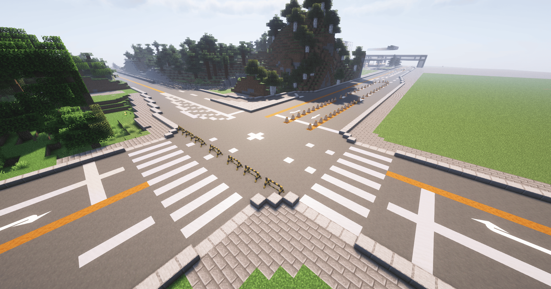 サーバー内の幹線道路